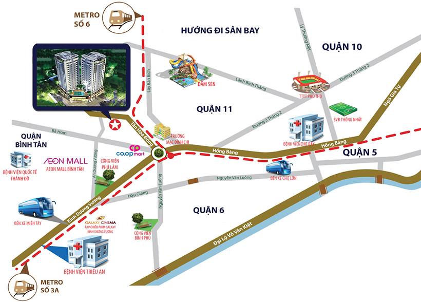 Vị trí căn hộ Summer Square Quận 6 - Đăng ký xem nhà thực tế, nhận bảng giá 0909.509.679