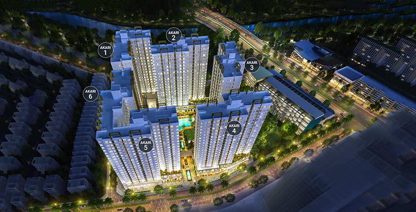 Mặt bằng tổng thể căn hộ Akari City