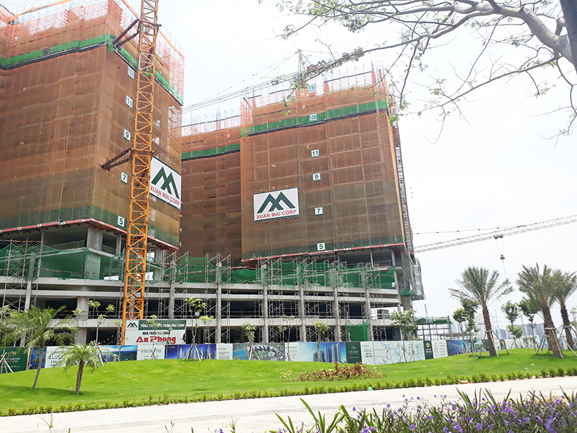 Tiến độ dự án căn hộ chung cư Eco Green Sài Gòn Quận 7 Đường Nguyễn Văn Linh chủ đầu tư Xuân Mai
