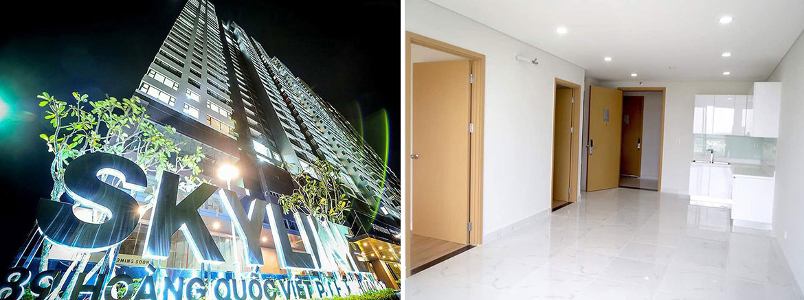 Nhà mẫu dự án căn hộ chung cư Skyline Quận 7 Đường Hoàng Quốc Việt chủ đầu tư An Gia