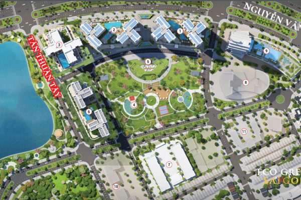 Quy mô dự án căn hộ chung cư Eco Green Sài Gòn Quận 7 Đường Nguyễn Văn Linh