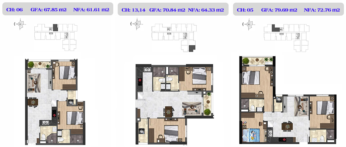 Thiết kế dự án căn hộ chung cư Saigon Asiana Quận 6 Đường Nguyễn Văn Luông chủ đầu tư Gotec Land