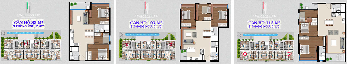 Thiết kế dự án căn hộ chung cư Skyline Quận 7 Đường Hoàng Quốc Việt chủ đầu tư An Gia