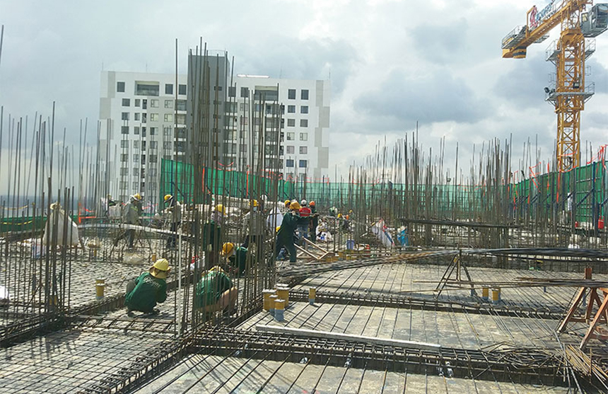 Tiến độ dự án căn hộ chung cư River Panorama Quận 7 Đường Hoàng Quốc Việt chủ đầu tư An Gia tháng 7.2019