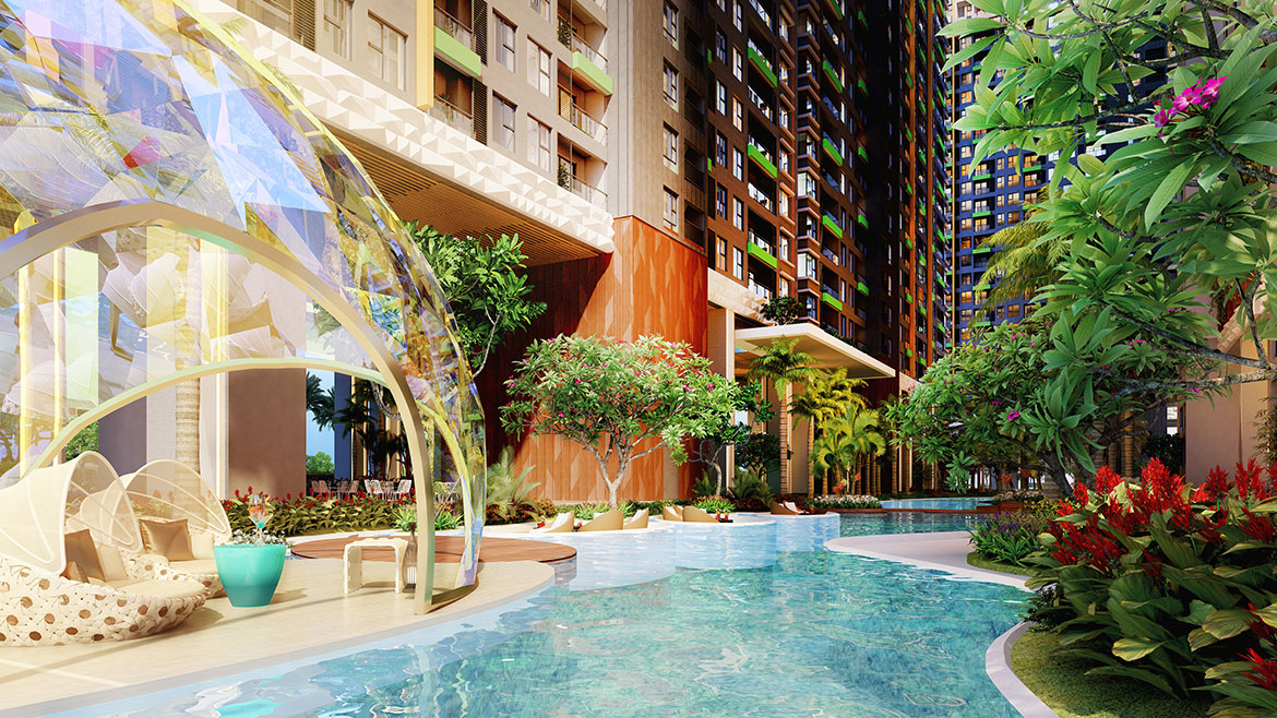 Tiện ích dự án căn hộ chung cư River Panorama Quận 7 Đường Hoàng Quốc Việt chủ đầu tư An Gia Investment