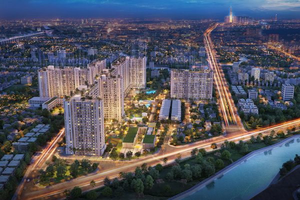 Phối cảnh dự án căn hộ chung cư PiCity High Park Quận 12 Đường Thạnh Xuân chủ đầu tư Pi Group