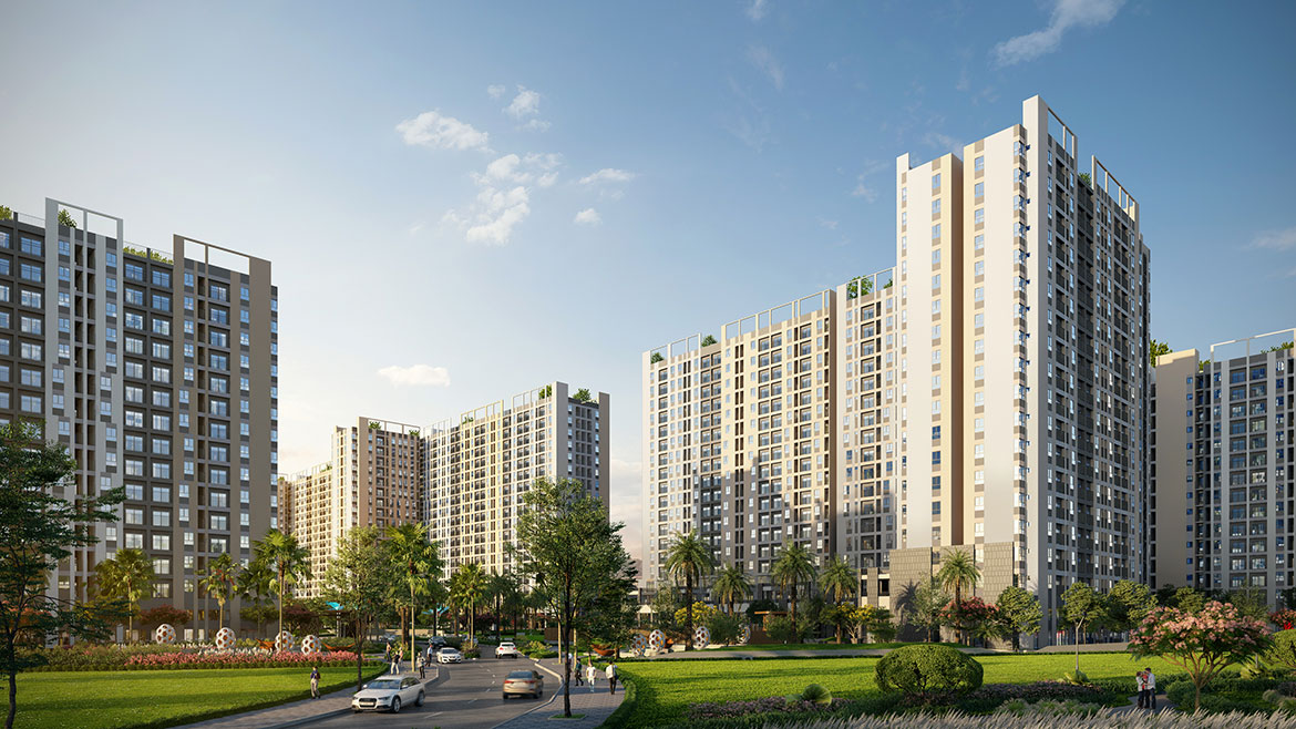 Phối cảnh dự án căn hộ chung cư West Gate Bình Chánh