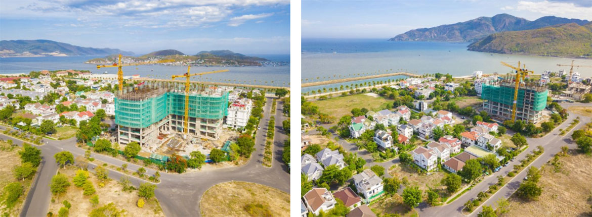 Tiến độ dự án căn hộ condotel Peninsula Nha Trang Đường KĐT Biển An Viên chủ đầu tư Công ty cổ phần đầu tư điện lực Hà Nội