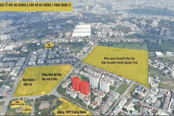 Vị trí địa chỉ dự án căn hộ chung cư An Sương I Park Quận 12 Đường Khu Dân Cư An Sương chủ đầu tư HDTC