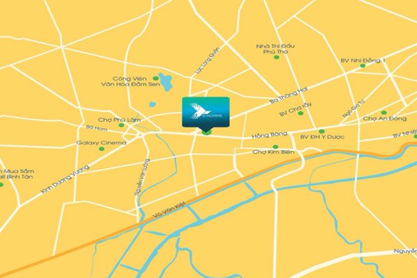 Vị trí địa chỉ dự án căn hộ chung cư D Homme Quận 6 Đường Hồng Bàng chủ đầu tư DHA