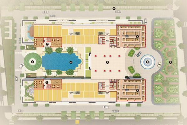 Mặt bằng dự án căn hộ chung cư Dream Home Palace Quận 8 Đường Trịnh Quang Nghị chủ đầu tư Nhà Mơ