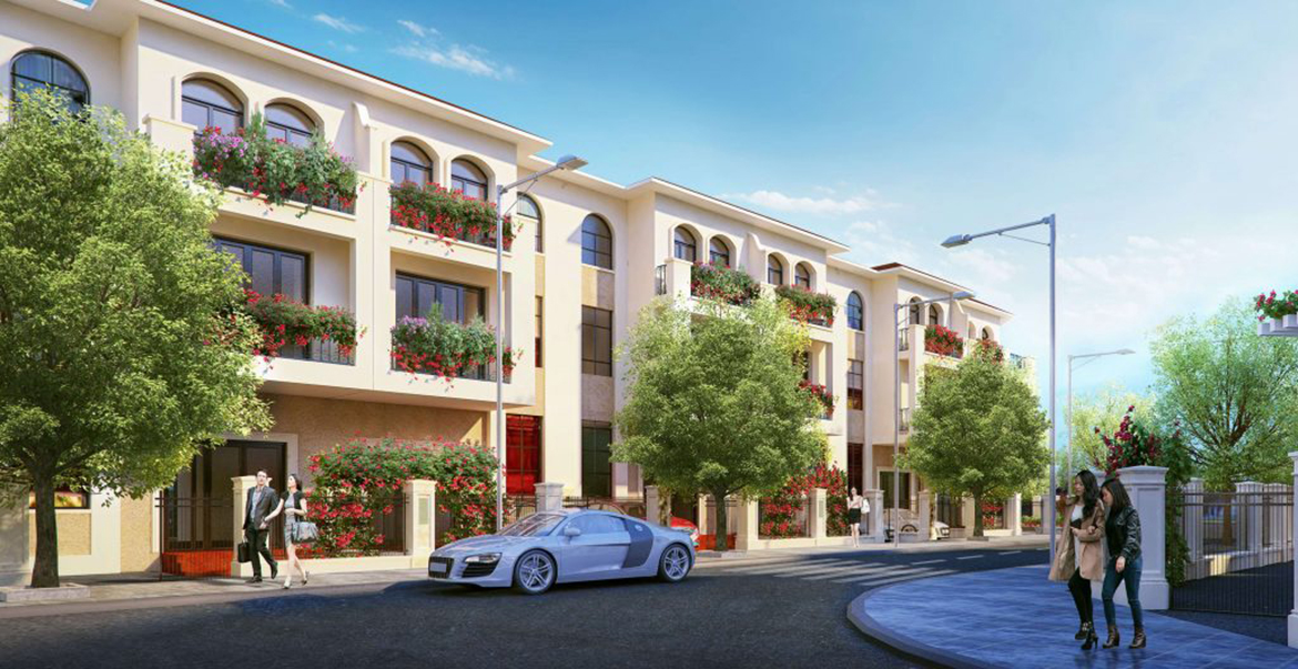 Nhà mẫu dự án nhà phố biệt thự Senturia Nam Sài Gòn Bình Chánh Đường Nguyễn Văn Linh chủ đầu tư Tiến Phước