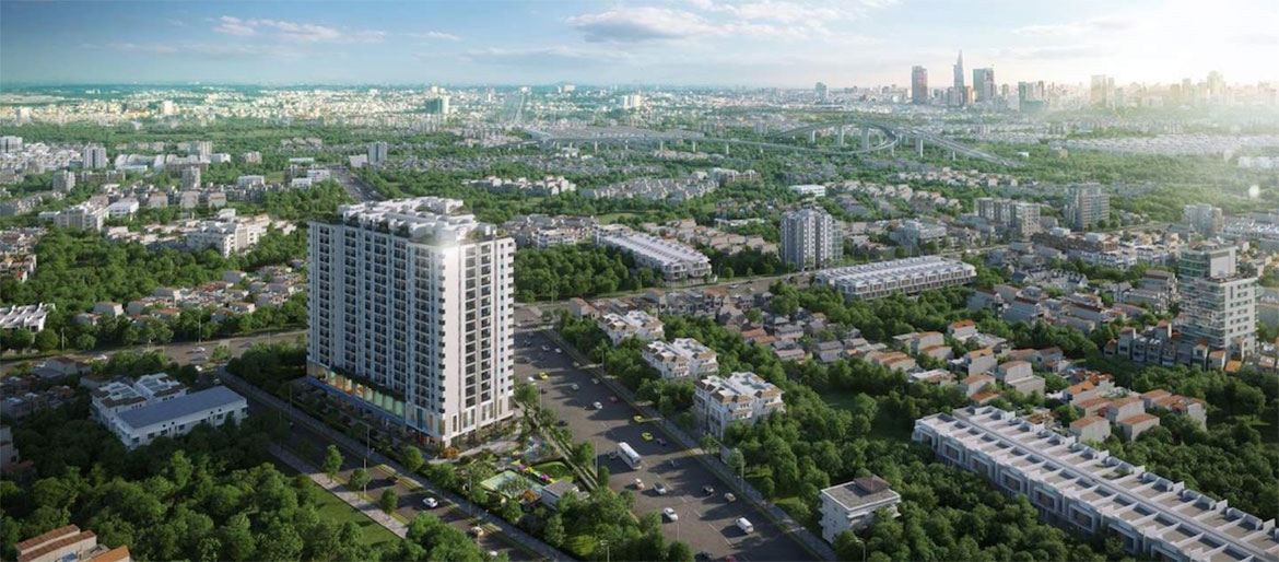 Phối Cảnh nhà phố biệt thự Ricca đường Gò Cát Phường Phú Hữu Quận 9. thành phố Hồ Chí Minh