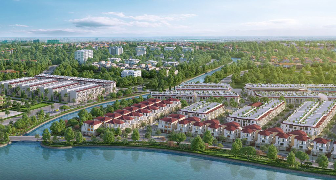 Phối cảnh dự án nhà phố biệt thự Senturia Nam Sài Gòn Bình Chánh Đường Nguyễn Văn Linh chủ đầu tư Tiến Phước