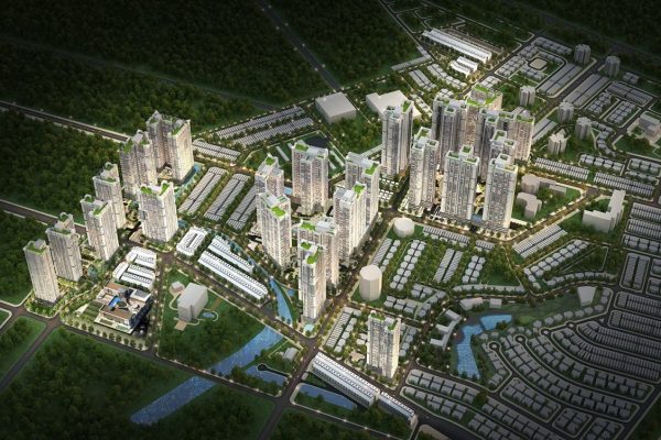 Phối cảnh tổng thể dự án căn hộ chung cư Laimian City Quận 2 Đường Lương Đình Của chủ đầu tư HDTC