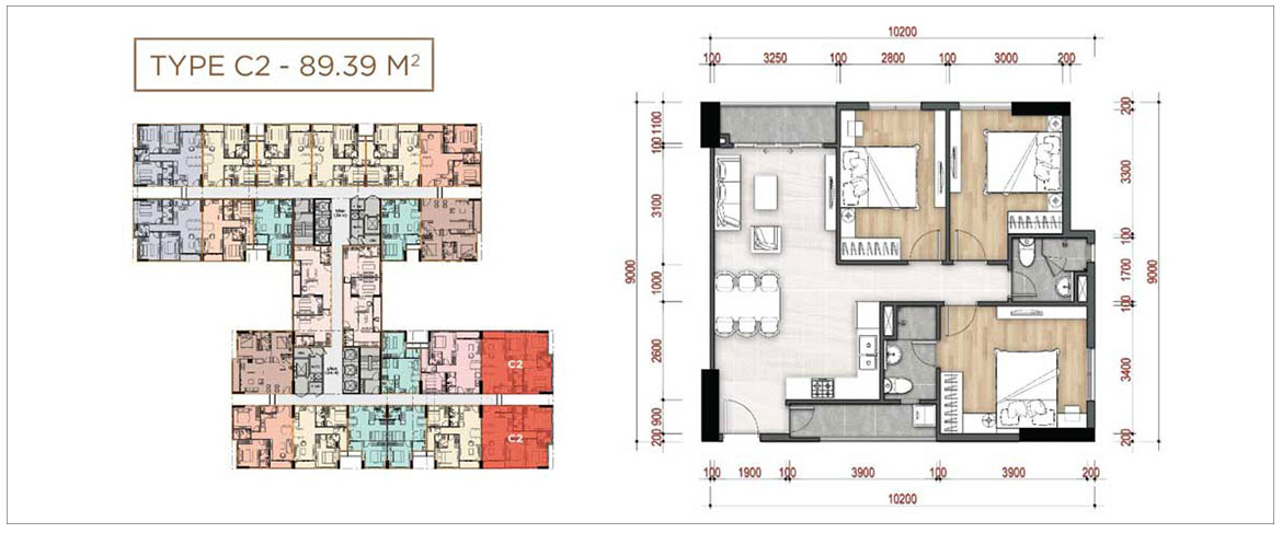 Thiết kế dự án căn hộ chung cư La Partenza Nhà Bè Đường Lê Văn Lương chủ đầu tư Khải Minh Land