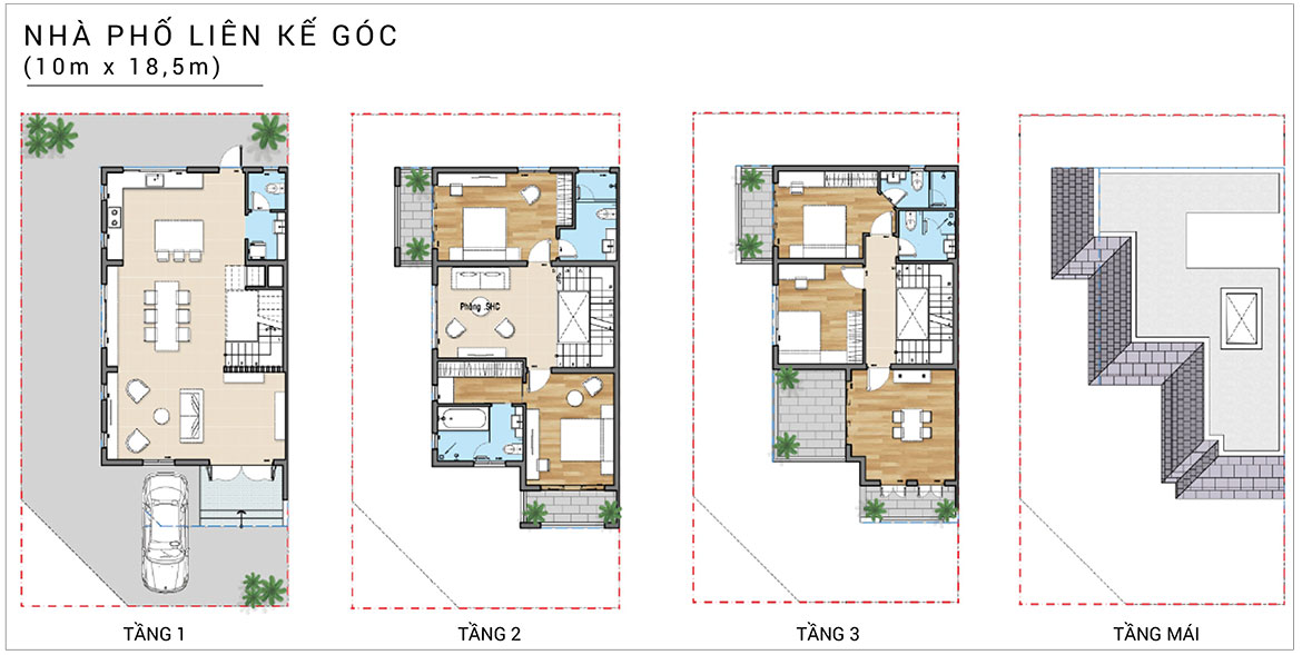 Thiết kế dự án nhà phố biệt thự Senturia Nam Sài Gòn Bình Chánh Đường Nguyễn Văn Linh chủ đầu tư Tiến Phước