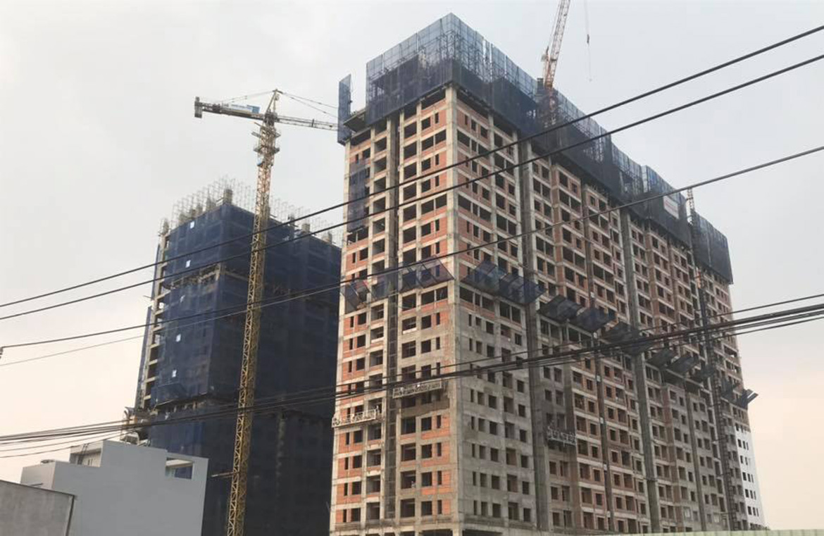 Tiến độ dự án căn hộ chung cư Dream Home Palace Quận 8 Đường Trịnh Quang Nghị chủ đầu tư Nhà Mơ