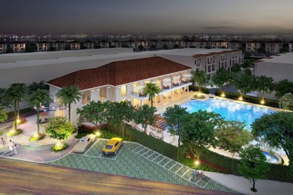 Mặt bằng tiện ích dự án nhà phố biệt thự Senturia Nam Sài Gòn Bình Chánh Đường Nguyễn Văn Linh chủ đầu tư Tiến Phước