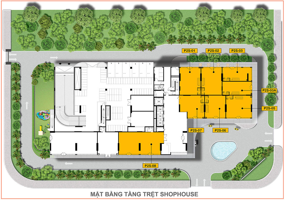 Mặt bằng dự án căn hộ chung cư The PegaSuite II Đường Tạ Quang Bửu Quận 8