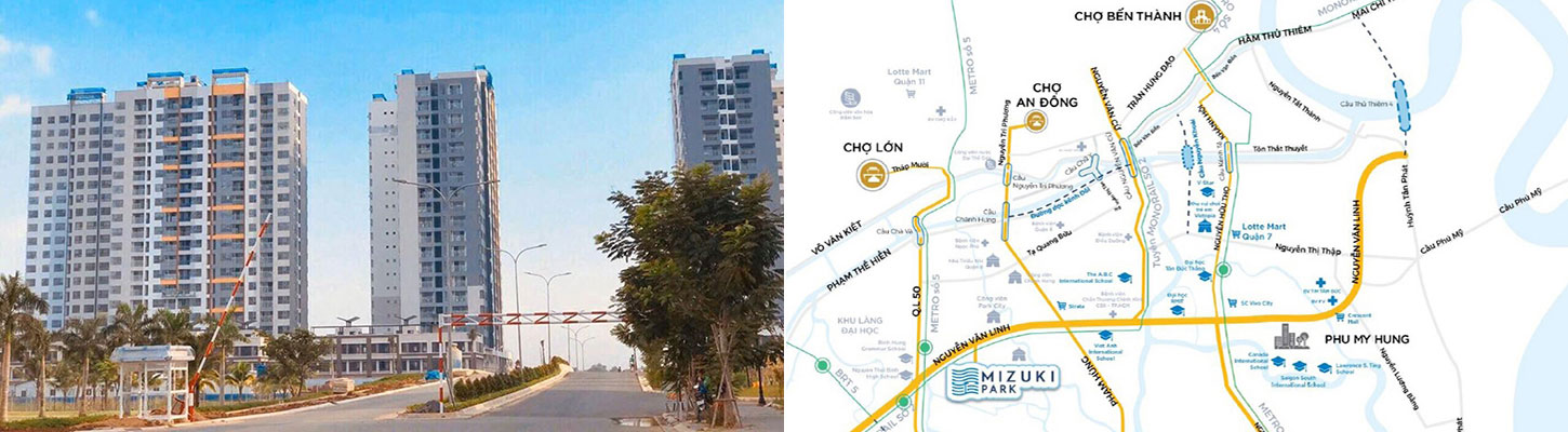 Mua bán cho thuê dự án căn hộ chung cư Mizuki Park Bình Chánh Đường Nguyễn Văn Linh chủ đầu tư Nam Long