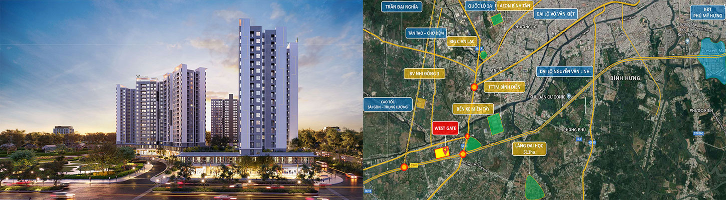 Mua bán cho thuê dự án căn hộ chung cư West Gate Bình Chánh