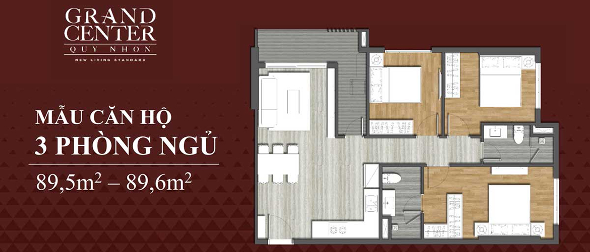 Thiết kế dự án căn hộ chung cư Grand Center Quy Nhơn Đường Nguyễn Tất Thành chủ đầu tư Hưng Thịnh