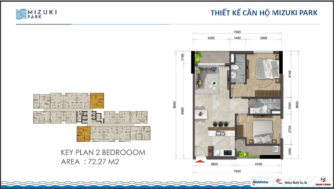 Thiết kế dự án căn hộ chung cư Mizuki Park Bình Chánh Đường Nguyễn Văn Linh chủ đầu tư Nam Long