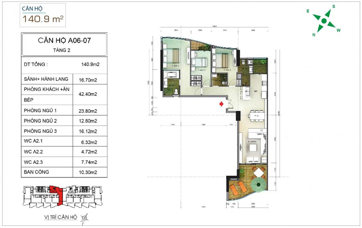 Thiết kế dự án căn hộ condotel Aria Vũng Tàu chủ đầu tư Cotecland