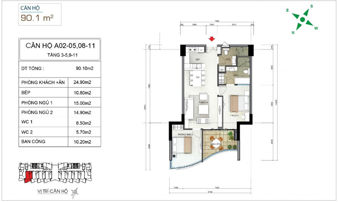 Thiết kế dự án căn hộ condotel Aria Vũng Tàu chủ đầu tư Cotecland
