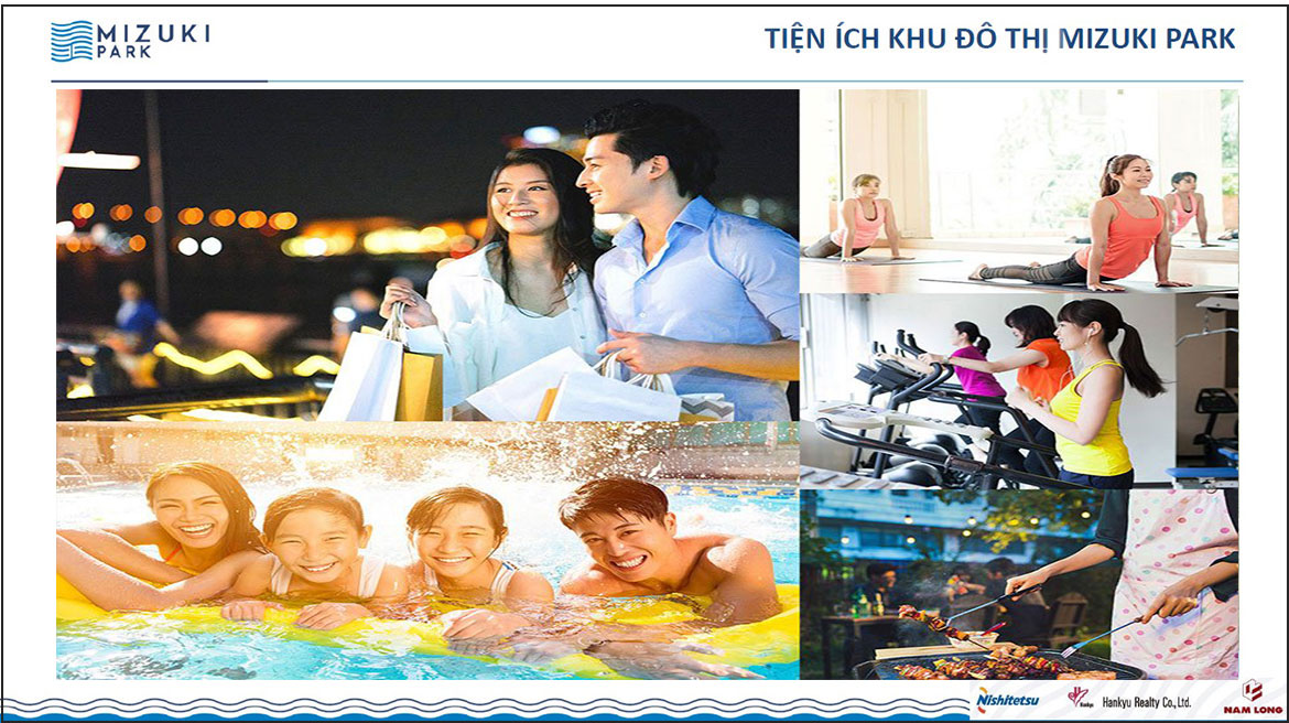 Tiện ích dự án căn hộ chung cư Mizuki Park Bình Chánh Đường Nguyễn Văn Linh chủ đầu tư Nam Long