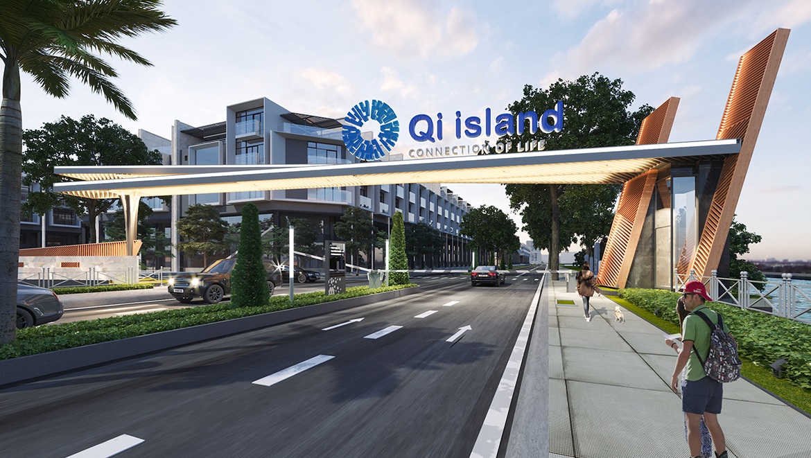 Tiện ích dự án đất nền nhà phố biệt thự Qi Island Bình Dương Đường Ngô Chí Quốc chủ đầu tư Hoa Lâm