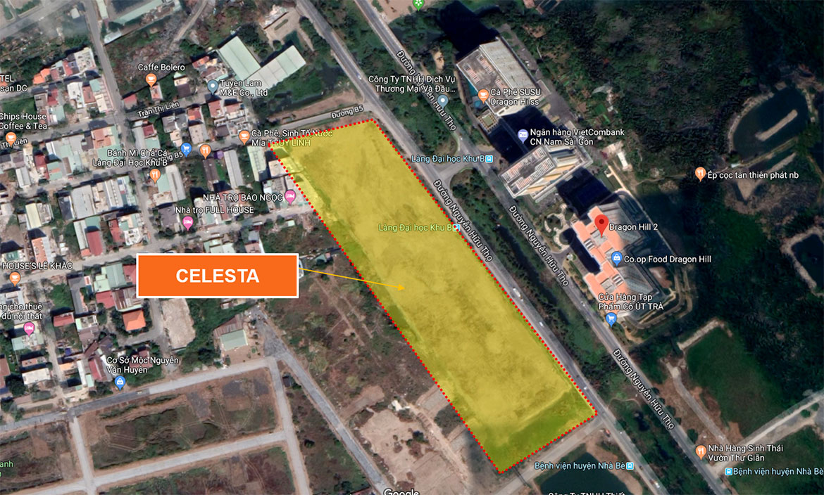Vị trí địa chỉ dự án căn hộ Celesta Rise Keppel Land