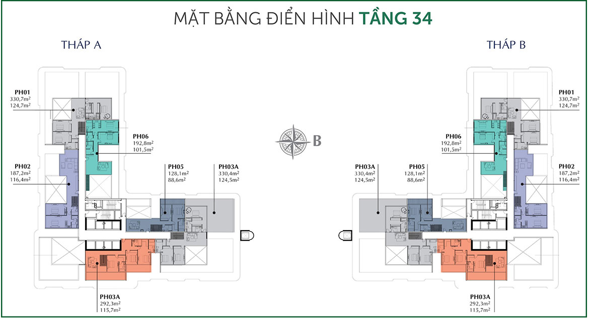 Mặt bằng dự án căn hộ chung cư Sunshine Horizon Quận 4 Đường Tôn Thất Thuyết chủ đầu tư Sunshine Group