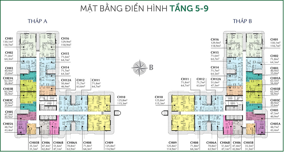 Mặt bằng dự án căn hộ chung cư Sunshine Horizon Quận 4 Đường Tôn Thất Thuyết chủ đầu tư Sunshine Group