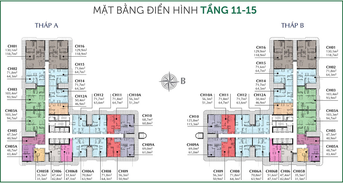 Mặt bằng dự án căn hộ chung cư Sunshine Horizon Quận 4 Đường Tôn Thất Thuyết chủ đầu tư Sunshine Group