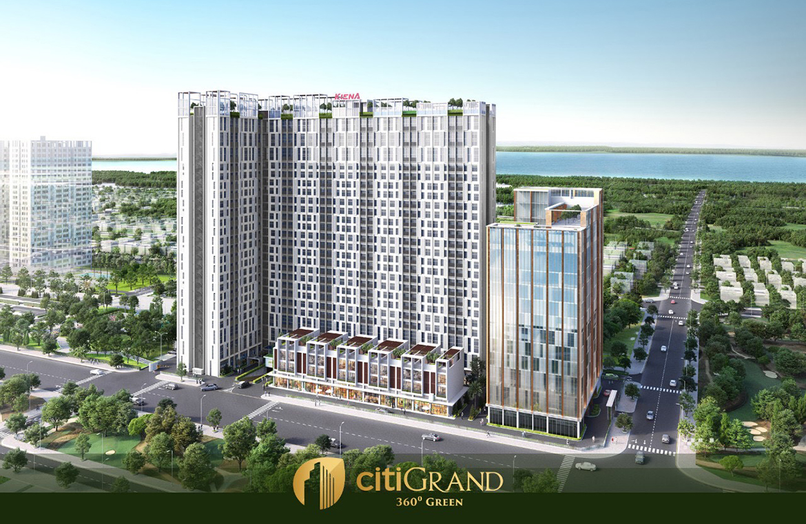 Phối cảnh dự án căn hộ chung cư Citi Grand Quận 2 Đường KĐT Cát Lái chủ đầu tư Kiến Á