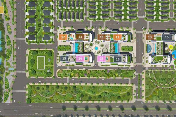 Mặt bằng dự án căn hộ chung cư Dream Home Riverside Quận 8 Đường Nguyễn Văn Linh