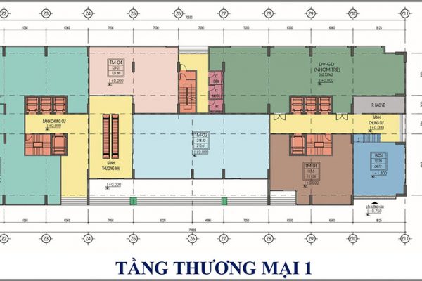 Mặt bằng thiết kế dự án căn hộ chung cư Tecco Home An Phú Bình Dương