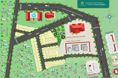 Mua bán đất nền khu dân cư Saigon West Garden Phường Bình Hưng Hòa Quận Bình Tân