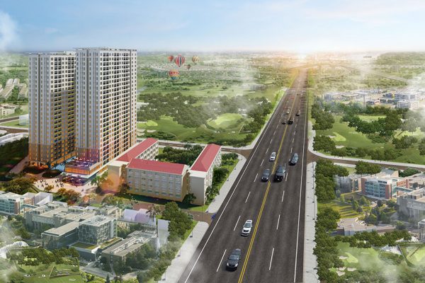 Phối cảnh dự án căn hộ chung cư Bcons Green View Dĩ An Bình Dương