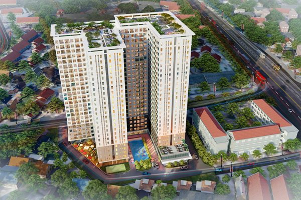 Phối cảnh dự án căn hộ chung cư Bcons Green View Dĩ An Bình Dương