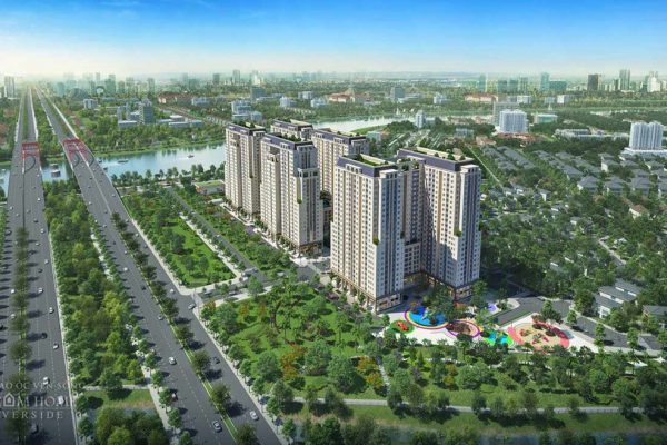 Phối cảnh tổng thể dự án căn hộ chung cư Dream Home Riverside Quận 8 Đường Nguyễn Văn Linh