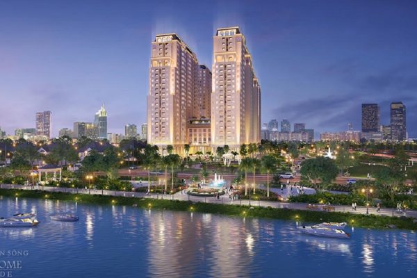 Phối cảnh tổng thể dự án căn hộ chung cư Dream Home Riverside Quận 8 Đường Nguyễn Văn Linh