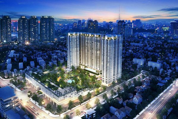 Phối cảnh tổng thể dự án căn hộ chung cư Kingdom 101 Quận 10 Đường Tô Hiến Thành chủ đầu tư Hoa Lâm