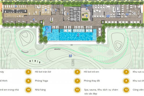 Tiện ích dự án căn hộ chung cư Kingdom 101 Quận 10 Đường Tô Hiến Thành chủ đầu tư Hoa Lâm
