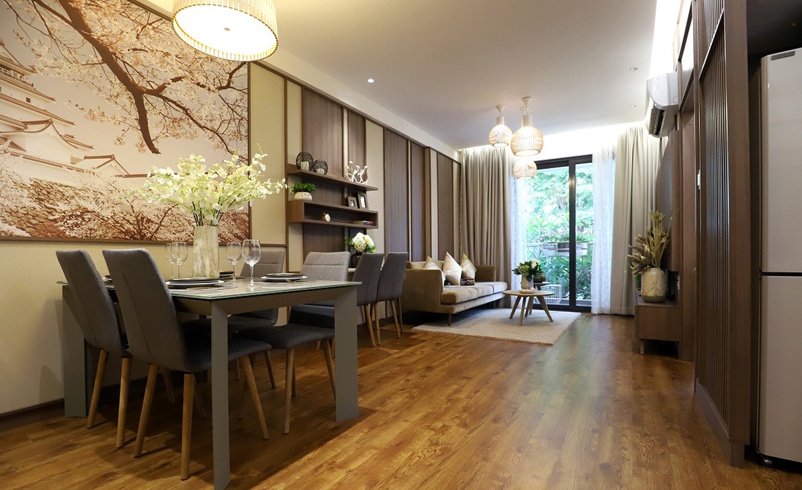 Không gian sinh hoạt chung nhà mẫu dự án căn hộ chung cư Akari City Quận Bình Tân Đường Võ Văn Kiệt Nhà mẫu dự án căn hộ chung cư Akari City Quận Bình Tân Đường Võ Văn Kiệt