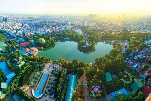Phối cảnh dự án căn hộ chung cư Diamond Lotus Lake View Quận Tân Phú Đường Lũy Bán Bích