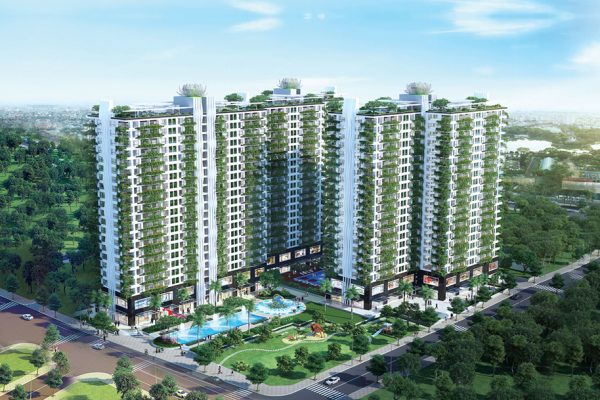 Phối cảnh dự án căn hộ chung cư Diamond Lotus Lake View Quận Tân Phú Đường Lũy Bán Bích