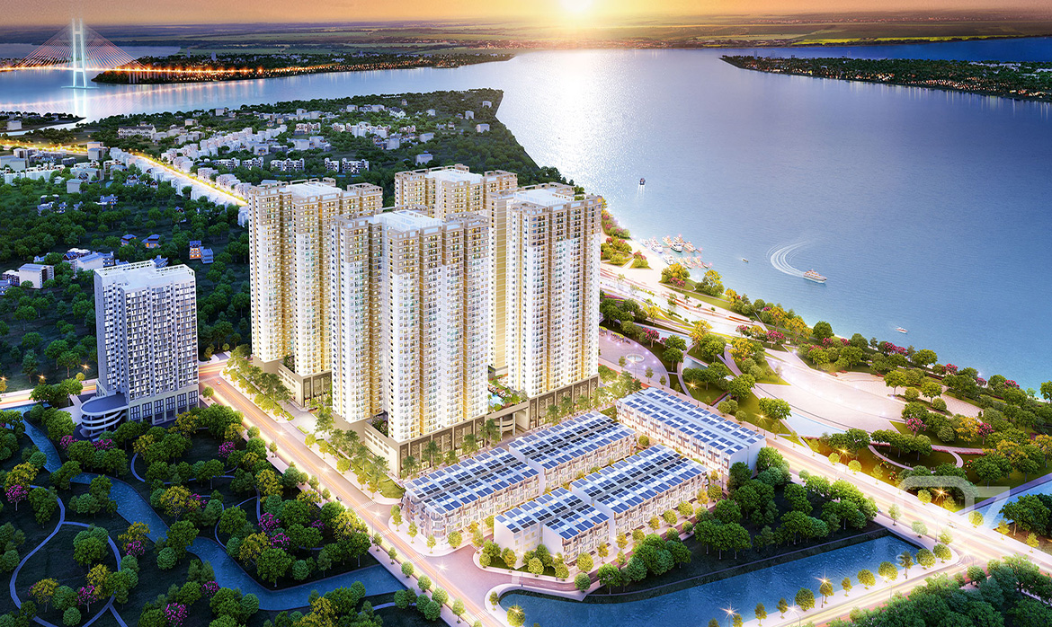 Phối cảnh dự án căn hộ chung cư Q7 Saigon Riverside đường Đào Trí quận 7